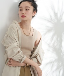 リサイクルポリエステルブレンド2wayタンクトップ