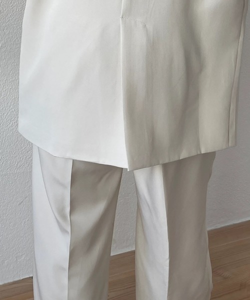 wee9s（ウィークス）の「middle tailored jacket / ミドル丈テーラードジャケット（テーラードジャケット・レディース・ブラック/グリーン/アイボリー・FREE）」の16枚目の写真