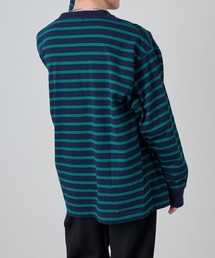 COLONY 2139 | チンツ加工ボーダー長袖Ｔシャツ / ユニセックス(Tシャツ/カットソー)