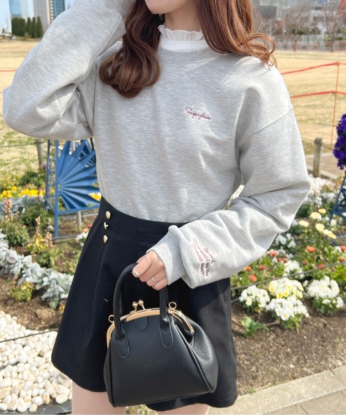 apres jour(アプレジュール)の「刺繍デザインショート丈スウェット【ZOZOTOWN限定アイテム】(スウェット・レディース・杢グレー/オフホワイト/ライトピンク・フリー/X-LARGE)」の14枚目の写真