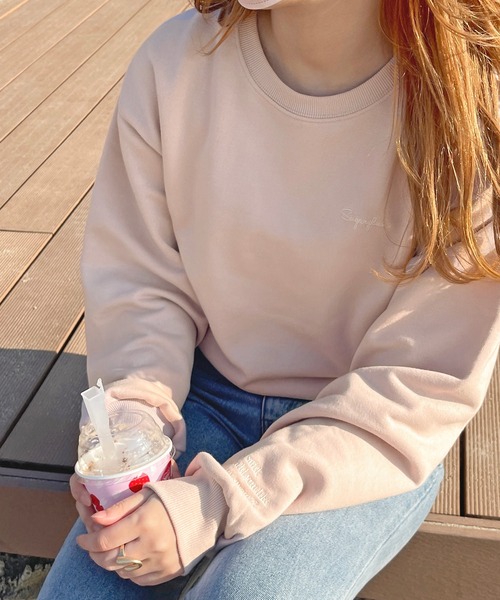 apres jour(アプレジュール)の「刺繍デザインショート丈スウェット【ZOZOTOWN限定アイテム】(スウェット・レディース・杢グレー/オフホワイト/ライトピンク・フリー/X-LARGE)」の20枚目の写真