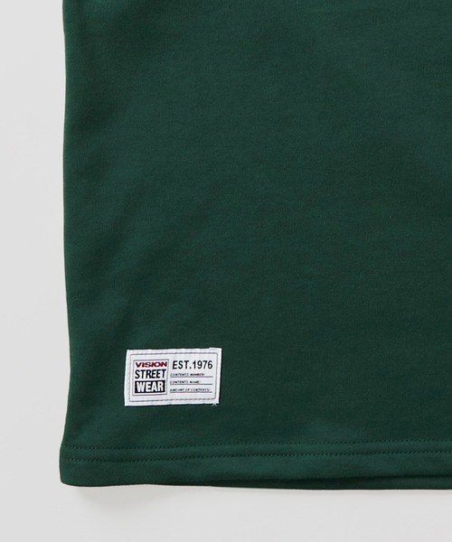 VISION STREET WEAR(ヴィジョンストリートウェア)の「【VISION STREET WEAR】ベースボールロゴ裏毛クルーネックTシャツ(Tシャツ/カットソー・メンズ・グリーン/チャコールグレー/キナリ/ネイビー・LARGE/MEDIUM/X-LARGE)」の5枚目の写真
