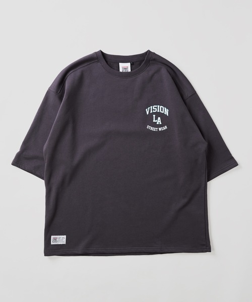 VISION STREET WEAR(ヴィジョンストリートウェア)の「【VISION STREET WEAR】ベースボールロゴ裏毛クルーネックTシャツ(Tシャツ/カットソー・メンズ・グリーン/チャコールグレー/キナリ/ネイビー・LARGE/MEDIUM/X-LARGE)」の13枚目の写真
