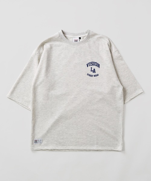 VISION STREET WEAR(ヴィジョンストリートウェア)の「【VISION STREET WEAR】ベースボールロゴ裏毛クルーネックTシャツ(Tシャツ/カットソー・メンズ・グリーン/チャコールグレー/キナリ/ネイビー・LARGE/MEDIUM/X-LARGE)」の15枚目の写真