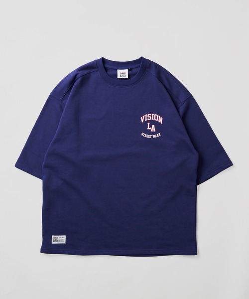 VISION STREET WEAR(ヴィジョンストリートウェア)の「【VISION STREET WEAR】ベースボールロゴ裏毛クルーネックTシャツ(Tシャツ/カットソー・メンズ・グリーン/チャコールグレー/キナリ/ネイビー・LARGE/MEDIUM/X-LARGE)」の9枚目の写真