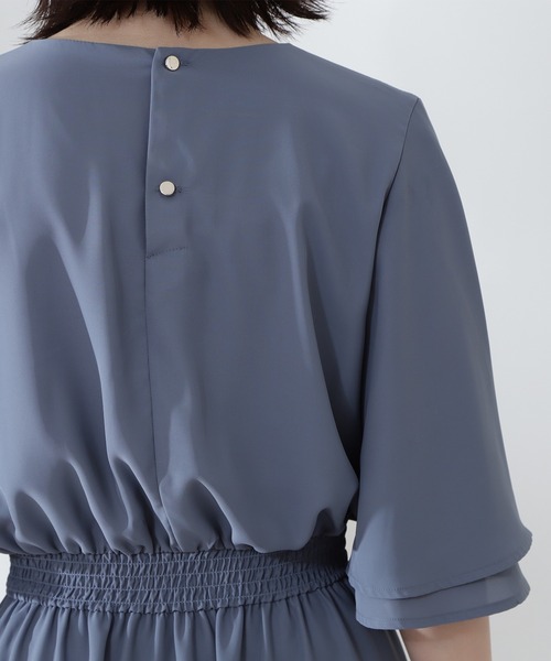 N.（N. Natural Beauty Basic）（エヌエヌナチュラルビューティーベーシック）の「◆ウエストシャーリングフレアワンピース（ワンピース・レディース・ブラック/ブルー/グリーン/モカ・MEDIUM）」の10枚目の写真