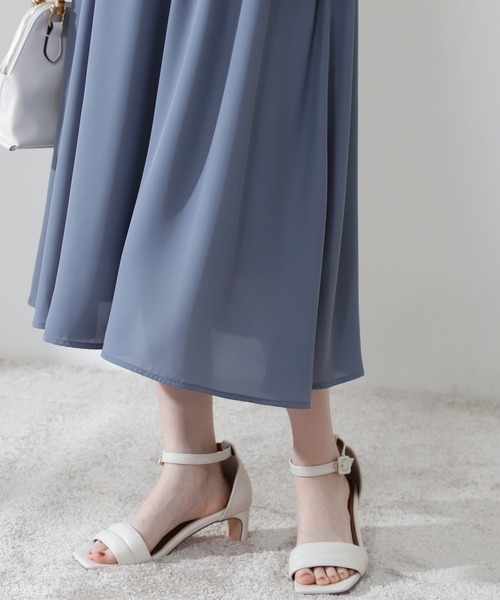 N.（N. Natural Beauty Basic）（エヌエヌナチュラルビューティーベーシック）の「◆ウエストシャーリングフレアワンピース（ワンピース・レディース・ブラック/ブルー/グリーン/モカ・MEDIUM）」の11枚目の写真