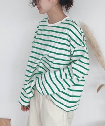 AS KNOW AS plus | ●シンプルボーダーロンＴ(Tシャツ/カットソー)