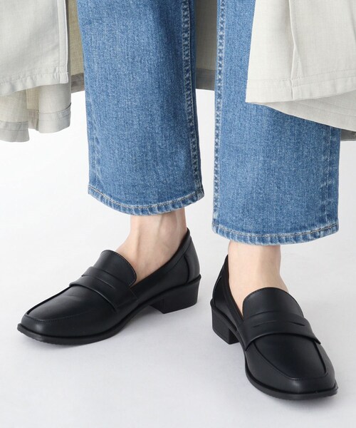 cs T&P(シーエスティーアンドピー)の「【残りわずか】シンプルスクエアローファー(パンプス・レディース・ブラック/ブラック系1/ダークブラウン・S/M/L)」の10枚目の写真