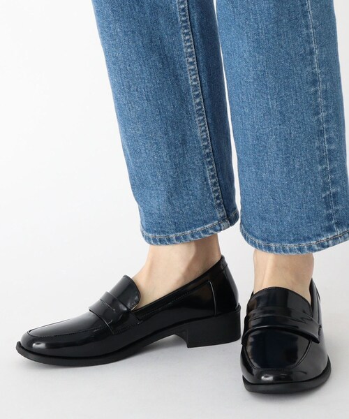 cs T&P(シーエスティーアンドピー)の「【残りわずか】シンプルスクエアローファー(パンプス・レディース・ブラック/ブラック系1/ダークブラウン・S/M/L)」の11枚目の写真
