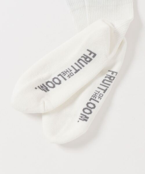 JACKSON MATISSE（ジャクソンマティス）の「【JACKSON MATISSE/ジャクソンマティス】FRUIT OF THE LOOM×JM Logo 3Pack QUARTER SOCKS（靴下）（ソックス/靴下・メンズ・ホワイト/ブラック・23-25/25-27）」の3枚目の写真