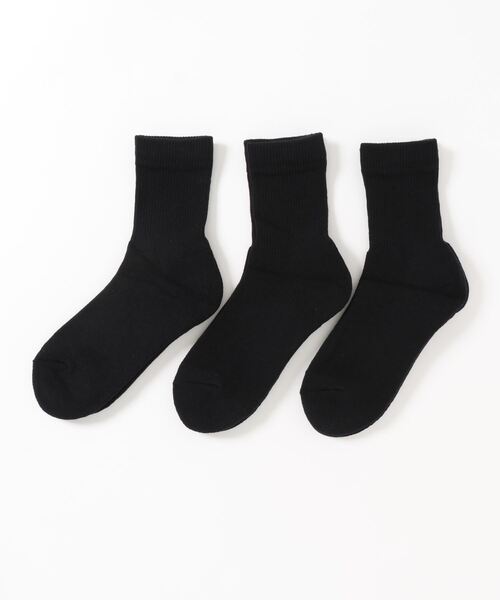 JACKSON MATISSE（ジャクソンマティス）の「【JACKSON MATISSE/ジャクソンマティス】FRUIT OF THE LOOM×JM Logo 3Pack QUARTER SOCKS（靴下）（ソックス/靴下・メンズ・ホワイト/ブラック・23-25/25-27）」の4枚目の写真