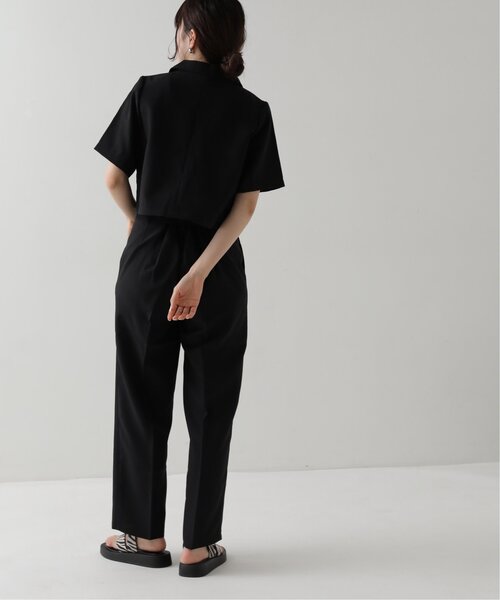 RAY CASSIN（レイカズン）の「ショートシャツジャケット（テーラードジャケット・レディース・ブルー/キナリ/ブラック・FREE）」の6枚目の写真