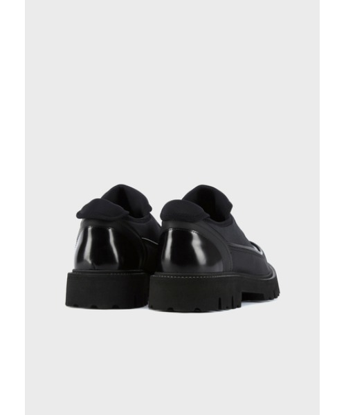 EMPORIO ARMANI(エンポリオアルマーニ)の「【エンポリオ アルマーニ】レースアップ ブラッシュドレザー ラグソール(ドレスシューズ・メンズ・ブラック・8/7/6/9)」の5枚目の写真