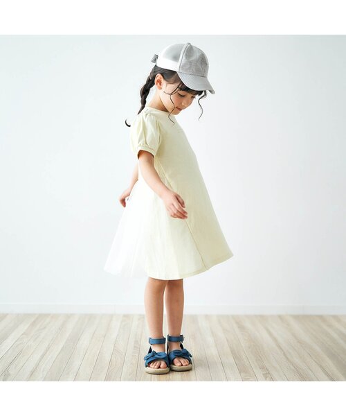 apres les cours(アプレレクール)の「リボンメッシュキャップ(キャップ・キッズ・チェック/ラベンダー/サックスブルー・58/54/50)」の6枚目の写真