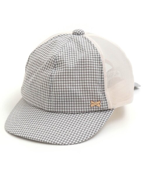 apres les cours(アプレレクール)の「リボンメッシュキャップ(キャップ・キッズ・チェック/ラベンダー/サックスブルー・58/54/50)」の10枚目の写真