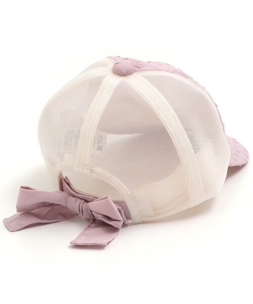 apres les cours(アプレレクール)の「リボンメッシュキャップ(キャップ・キッズ・チェック/ラベンダー/サックスブルー・58/54/50)」の13枚目の写真