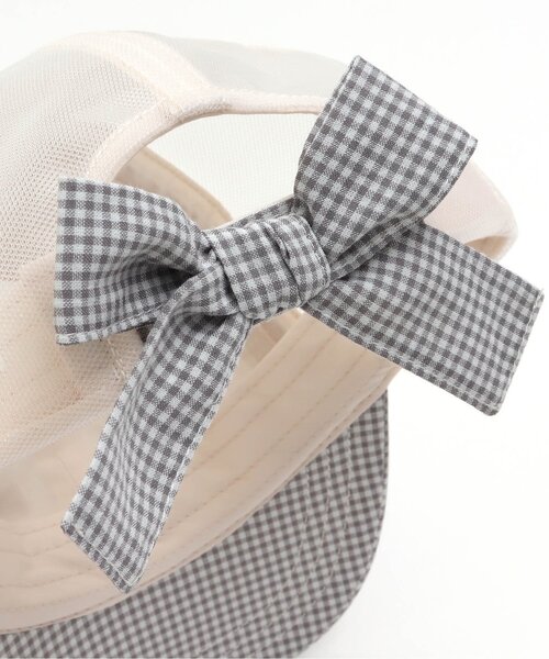 apres les cours(アプレレクール)の「リボンメッシュキャップ(キャップ・キッズ・チェック/ラベンダー/サックスブルー・58/54/50)」の16枚目の写真