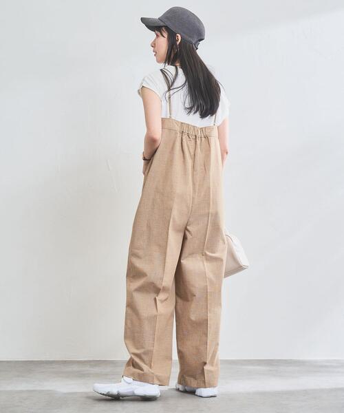 coen（コーエン）の「【2セットアイテム】Tシャツ×キャミサロペット（サロペット/オーバーオール・レディース・ブラック/ダークグレー/ベージュ・M/L）」の15枚目の写真