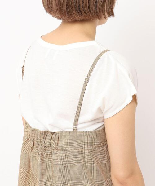 coen（コーエン）の「【2セットアイテム】Tシャツ×キャミサロペット（サロペット/オーバーオール・レディース・ブラック/ダークグレー/ベージュ・M/L）」の18枚目の写真