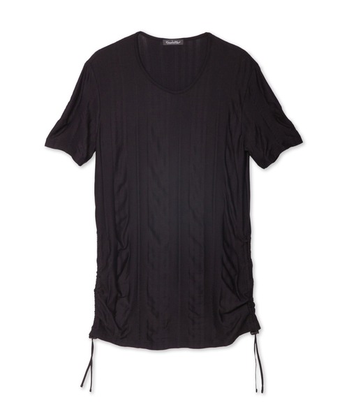 TORNADO MART（トルネードマート）の「TORNADO MART∴ランダムストライプドロスト半袖カットソー（Tシャツ/カットソー・メンズ・アイボリー/ブラック・L/LL/M）」の17枚目の写真