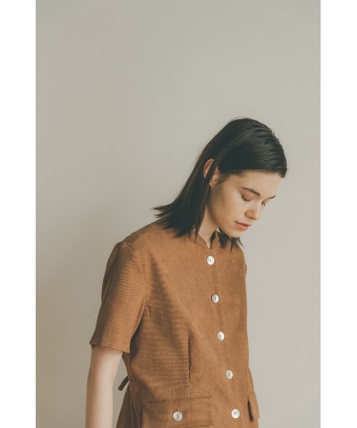CLANE（クラネ）の「CLANE/クラネ/CORDUROY STAND COLLAR SHT（シャツ