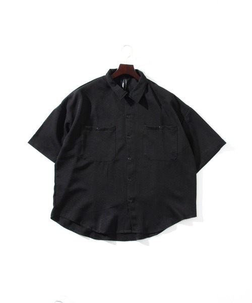 THISIS(ディスイズ)の「ルーズフィット ワークシャツ(シャツ/ブラウス・レディース・ブラック/グレイッシュベージュ/サックスブルー/ホワイト/グリーン・LARGE/MEDIUM/X-LARGE)」の1枚目の写真