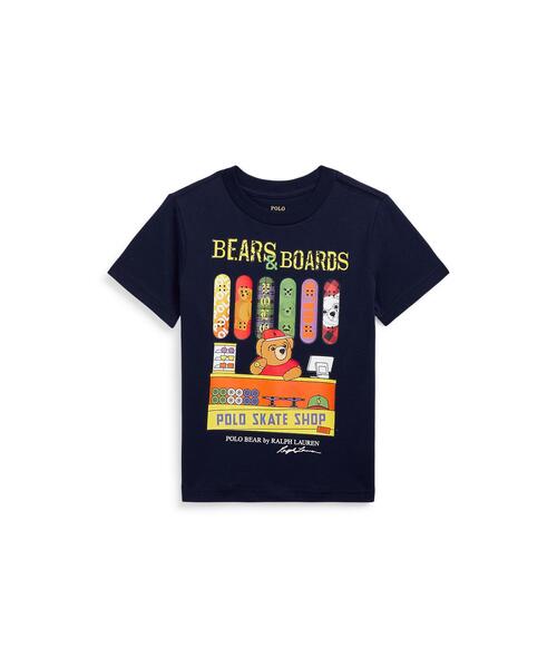 POLO RALPH LAUREN CHILDRENSWEAR(ポロ ラルフ ローレン チルドレンズウェア)の「Polo ベア コットン ジャージー Tシャツ(Tシャツ/カットソー・キッズ・ネイビー系1・4/7/6)」の1枚目の写真