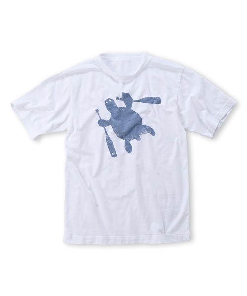 45R Tシャツ ネイビーパープル 45R（フォーティファイブアール）の「レイレイプリントのビッグ