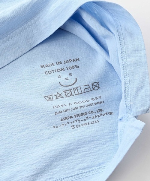 45rpm★45R★UMI ／Tシャツ／ホワイト／日本製 Hatsunex Summer Tシャツ（ピュアホワイト） | HATSUNEX