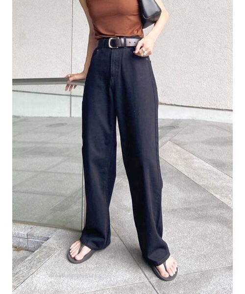 Ungrid（アングリッド）の「ハイウエストオーガニックコットンルーズデニム（デニムパンツ・レディース・ブルー/ブラック・24inch/25inch/26inch）」の14枚目の写真