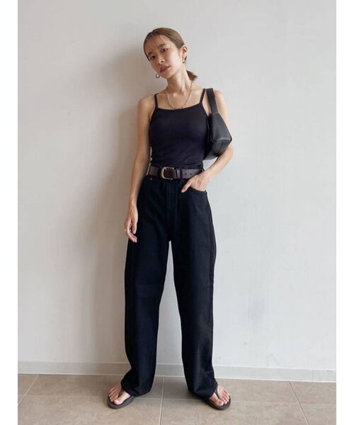 Ungrid（アングリッド）の「ハイウエストオーガニックコットンルーズデニム（デニムパンツ・レディース・ブルー/ブラック・24inch/25inch/26inch）」の17枚目の写真