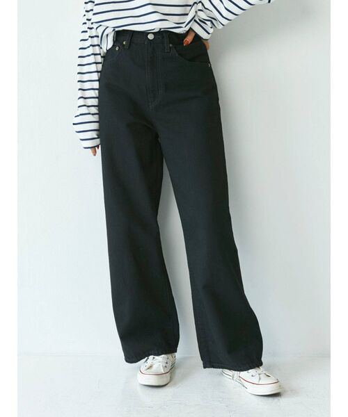 Ungrid（アングリッド）の「ハイウエストオーガニックコットンルーズデニム（デニムパンツ・レディース・ブルー/ブラック・24inch/25inch/26inch）」の21枚目の写真