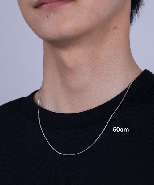 HYPE（ハイプ）の「【HYPE】ハイプ/ [シルバー]1mmスネークチェーン ネックレス/50cm,55cm,60cm（ネックレス・メンズ・シルバー・50cm/60cm/55cm）」の5枚目の写真