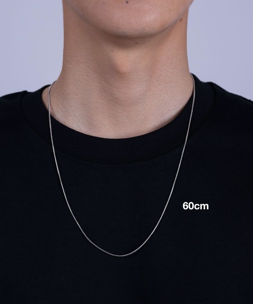 HYPE（ハイプ）の「【HYPE】ハイプ/ [シルバー]1mmスネークチェーン ネックレス/50cm,55cm,60cm（ネックレス・メンズ・シルバー・50cm/60cm/55cm）」の7枚目の写真