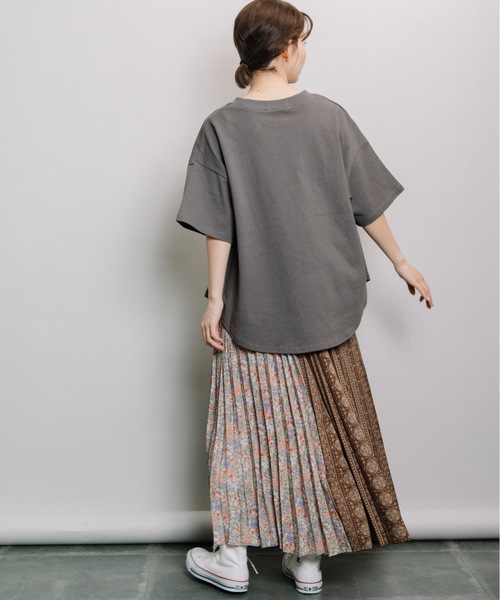 refinedworks(リファインドワークス)の「柄×柄manywayプリーツSK(スカート・レディース・ベージュ/ブラック・FREE)」の9枚目の写真