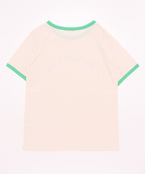 ＪＵＧＬＡＮＳ（ユグランス）の「☆ トレンドライク。オールドロゴプリントルーズリンガーTシャツ　251357（Tシャツ/カットソー・レディース・ホワイト/アイボリー/オートミール・FREE）」の4枚目の写真