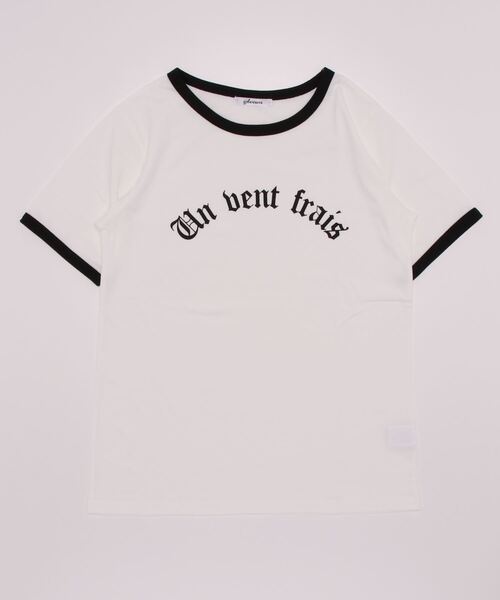 ＪＵＧＬＡＮＳ（ユグランス）の「☆ トレンドライク。オールドロゴプリントルーズリンガーTシャツ　251357（Tシャツ/カットソー・レディース・ホワイト/アイボリー/オートミール・FREE）」の10枚目の写真