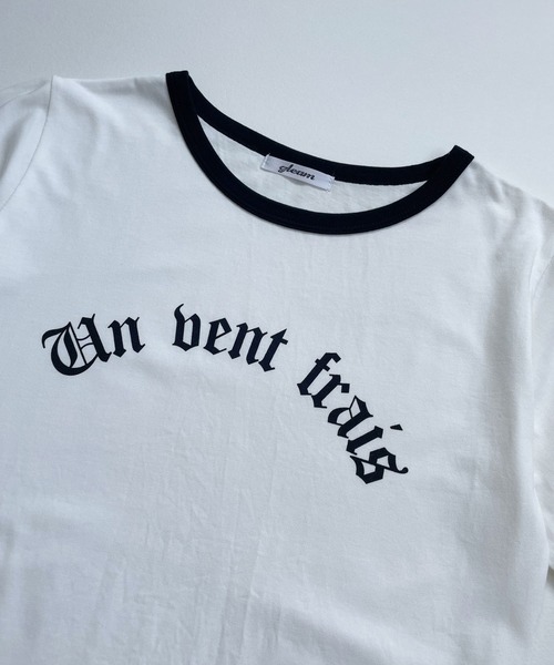 ＪＵＧＬＡＮＳ（ユグランス）の「☆ トレンドライク。オールドロゴプリントルーズリンガーTシャツ　251357（Tシャツ/カットソー・レディース・ホワイト/アイボリー/オートミール・FREE）」の8枚目の写真