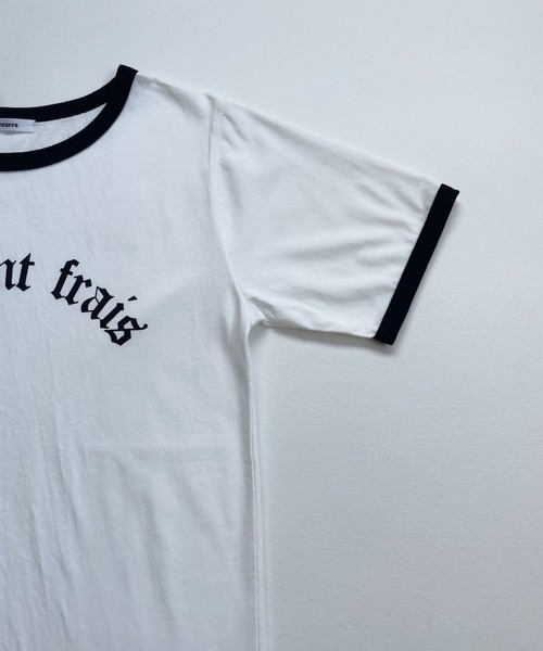 ＪＵＧＬＡＮＳ（ユグランス）の「☆ トレンドライク。オールドロゴプリントルーズリンガーTシャツ　251357（Tシャツ/カットソー・レディース・ホワイト/アイボリー/オートミール・FREE）」の9枚目の写真