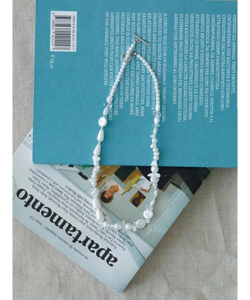 AMERICAN HOLIC（アメリカンホリック）の「天然石×変形パールMIXネックレス（ネックレス・レディース・ホワイト/ピンク・FREE）」の18枚目の写真