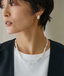 AMERICAN HOLIC | 天然石×変形パールMIXネックレス(ネックレス)