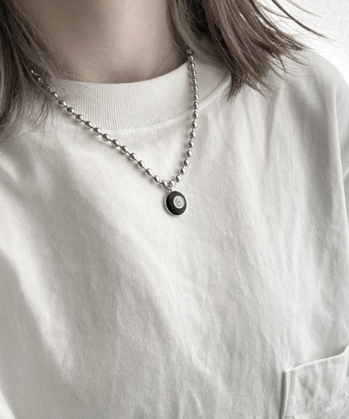 YACA（ヤーカ）の「8ball chain necklace/8ボールチェーンネックレス 