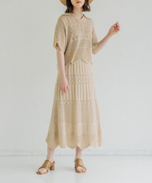idem(イデム)の「【ZOZOTOWN限定】summer knit tops/サマーニットトップス(ニット/セーター・レディース・ブラック/イエロー/アイボリー・FREE)」の7枚目の写真
