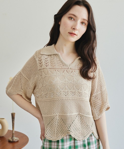 トップス Summer idem（イデム）の「【ZOZOTOWN限定】summer knit tops/サマーニット