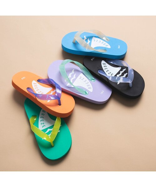BREEZE（ブリーズ）の「カラバリビーチサンダル（サンダル・キッズ・ブラック/オレンジ/ブルー/グリーン/ラベンダー・15 /20/18/17/19/16）」の7枚目の写真