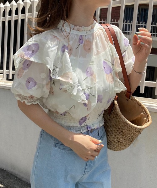 one after another NICE CLAUP（ワンアフターアナザーナイスクラップ）の「前後2WAYボウタイブラウス（シャツ/ブラウス・レディース・オフホワイト/ホワイト/ホワイト系その他・FREE）」の3枚目の写真