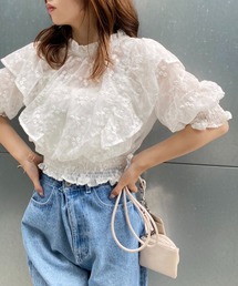 one after another NICE CLAUP | 前後2WAYボウタイブラウス(シャツ/ブラウス)