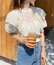 one after another NICE CLAUP | 前後2WAYボウタイブラウス(シャツ/ブラウス)