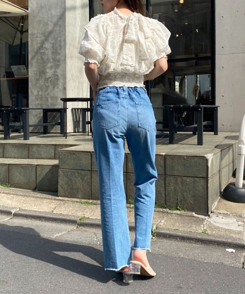 one after another NICE CLAUP（ワンアフターアナザーナイスクラップ）の「前後2WAYボウタイブラウス（シャツ/ブラウス・レディース・オフホワイト/ホワイト/ホワイト系その他・FREE）」の5枚目の写真